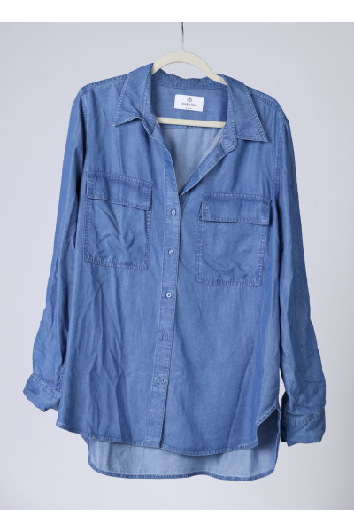 Babaton Blue Women's Denim Button Up